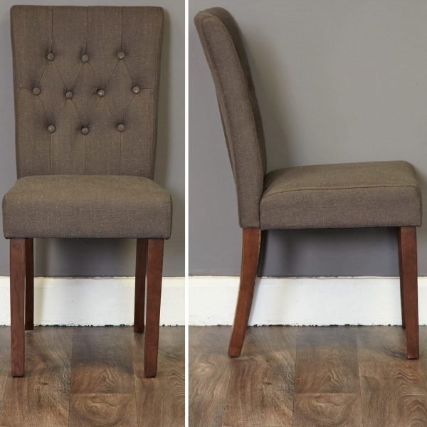 Shiro Walnut 2x Slate Flair-Backed Dining Chairs