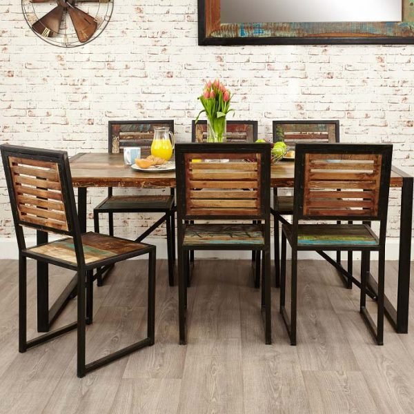 Urban Chic 6 Chair 180cm Table Dining Set