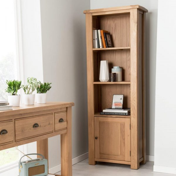 Breeze Collection Solid Oak Bookcase Only Oak Furniture