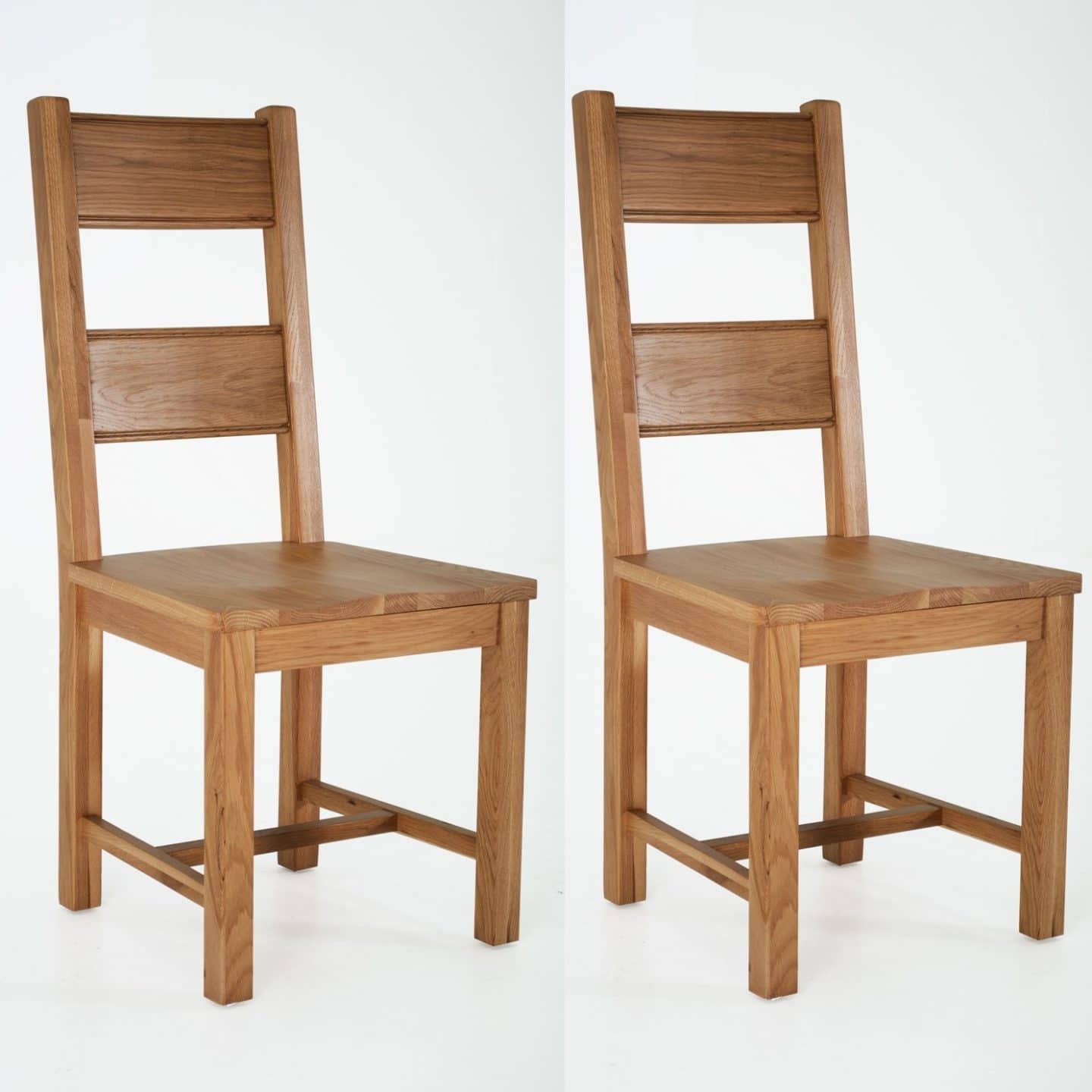 Breeze Solid Oak Dining Chairs | Only Oak Furniture | Free Delivery