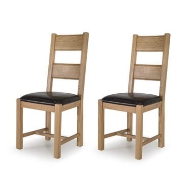 Breeze Solid Oak Dining Chairs With, Solid Oak Dining Chairs Uk