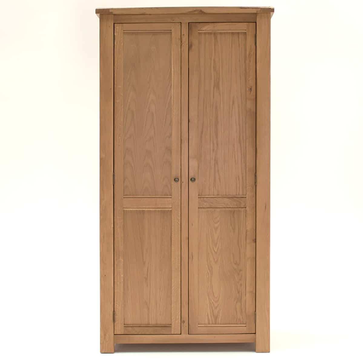 Breeze Collection Solid Oak Double Wardrobe Only Oak Furniture
