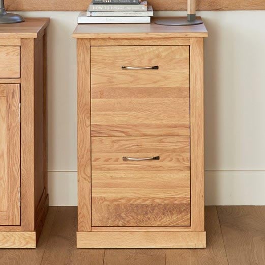 Mobel Oak 2 Drawer Filing Cabinet | Price Match | Free Delivery | Buy Now