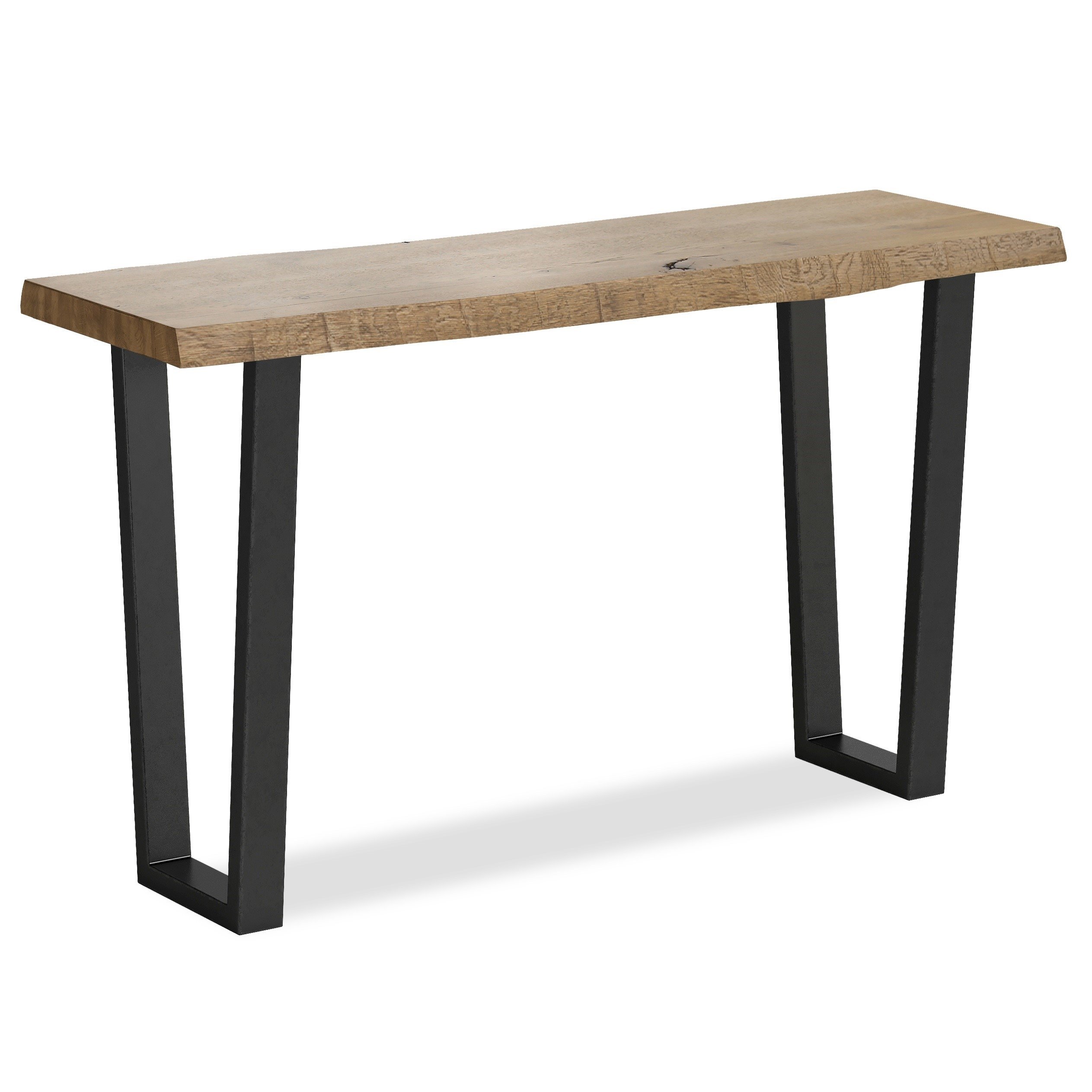 Oak Mill Metal Legged Console Table Only Oak Furniture