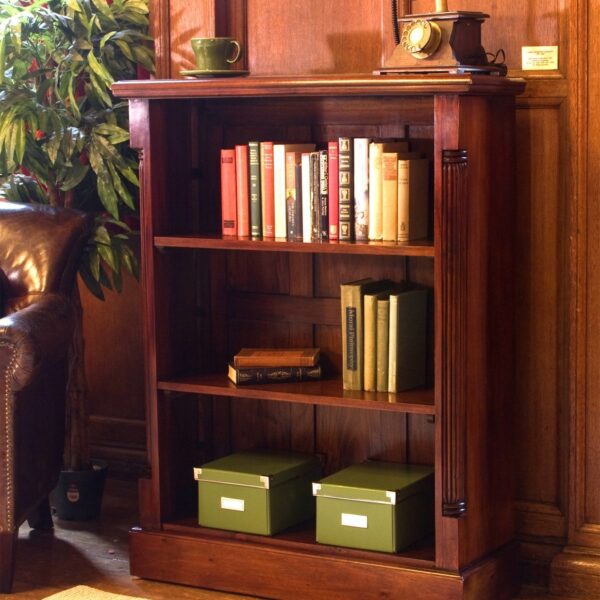 La Roque Mahogany Low Bookcase Angle