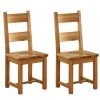Vancouver Oak Timber Seat Dining Chairs