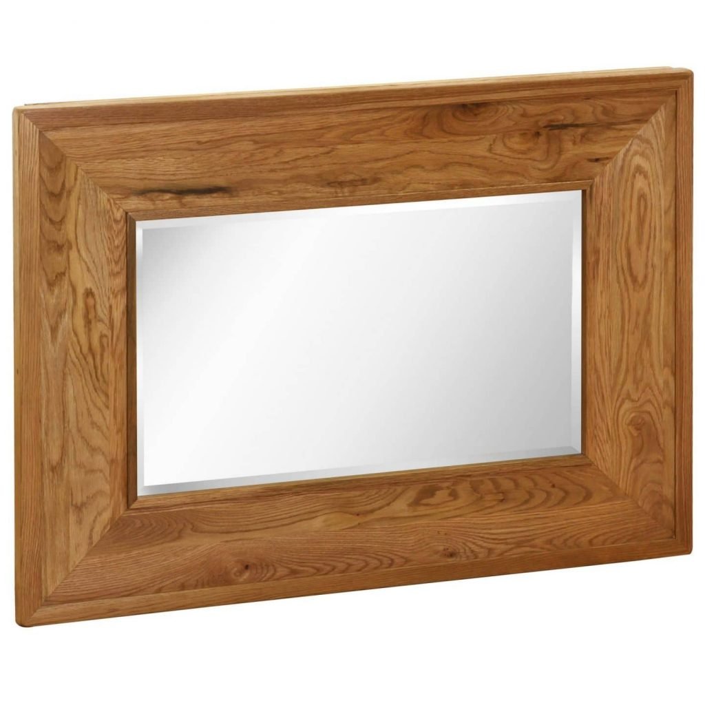 Vancouver Oak Rectangular Wall Mirror Only Oak Furniture