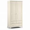 Diana White Painted Furniture Double Wardrobe with Drawers