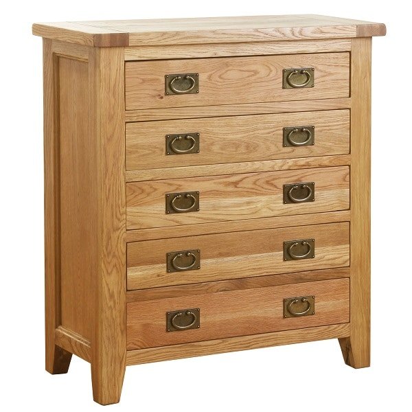 Vancouver Oak Chest Of Drawers Only Oak Furniture 100 Solid Oak