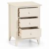 cameo 3 drawer bedside angle