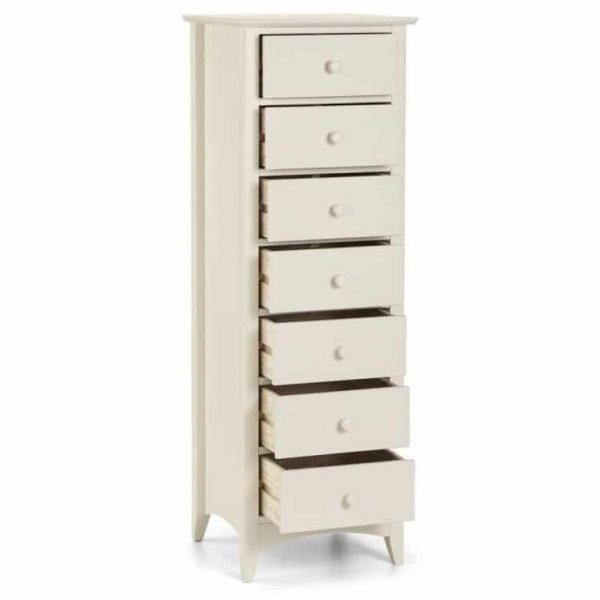 cameo 7 drawer narrow chest angle