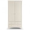 White Painted Furniture Double Wardrobe with Drawers