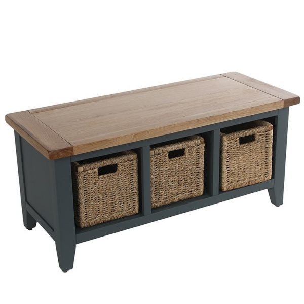 Downpipe Storage Bench Only Oak Furniture Finance Available