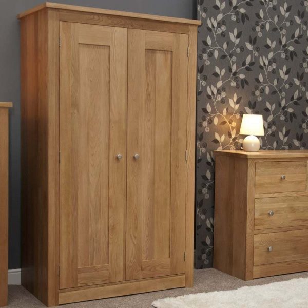 Burniston Oak Double Wardrobe