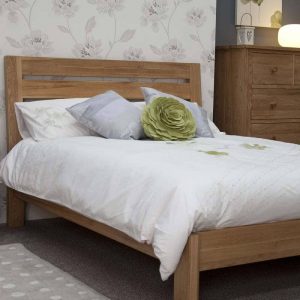 TREND46BED TorinoBedroom OakKnobs