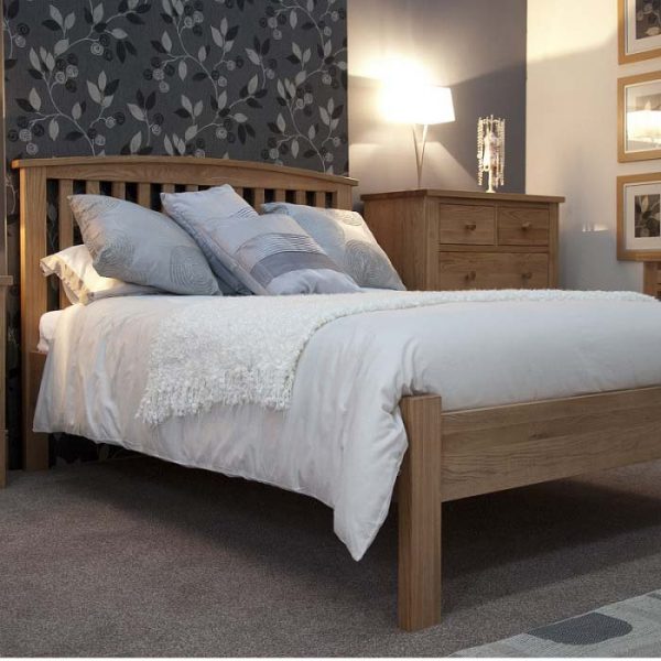 Burniston Oak Arched Single Bed