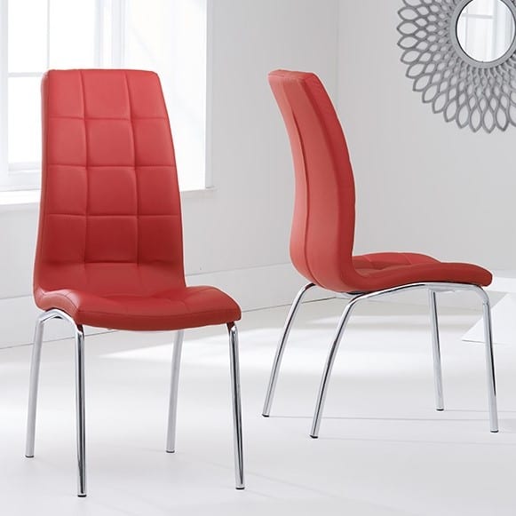 California Dining Chair Red Pair PT31089