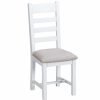 Brompton Painted Ladder Back Fabric Chair