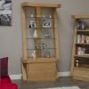 Z Solid Oak Glass Display Cabinet 2