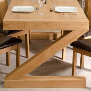 Z Solid Oak 180 x 90 Dining Table | Free Delivery | Shop Now