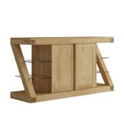 Z Solid Oak Hifi Unit | Designer Furniture @ Low Prices