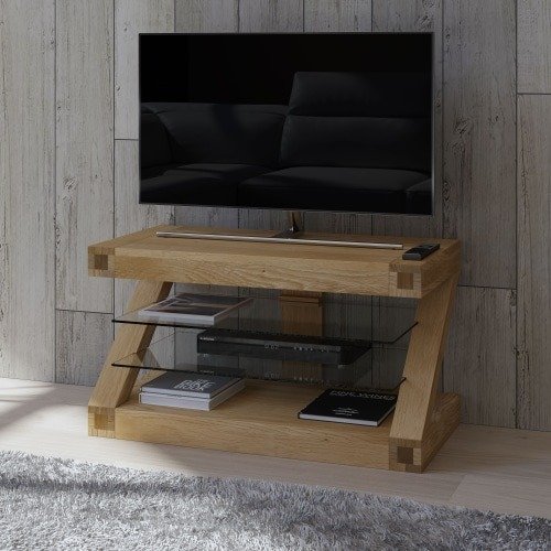 Z Solid Oak Furniture TV Unit