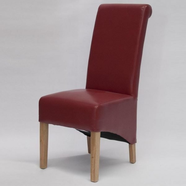 Monza Red Bonded Leather Chair