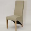 Richmond Ivory bonded Leather Wave Chair