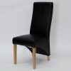 Richmond Noir Bonded Leather Wave Chair