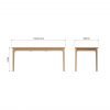 Katarina Oak 160cm Extending Butterfly Dining Table dims scaled