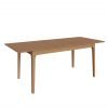 Katarina Oak 160cm Extending Butterfly Dining Table extended Angle scaled