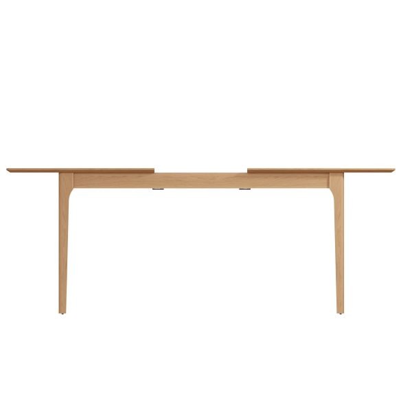 Katarina Oak 160cm Extending Butterfly Dining Table open side scaled