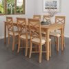 Katarina Oak 160cm Extending Butterfly Dining Table scaled