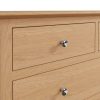 Katarina Oak 2 over 3 Chest of Drawers close scaled