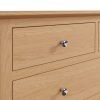 Katarina Oak 2 over 3 Chest of Drawers close scaled