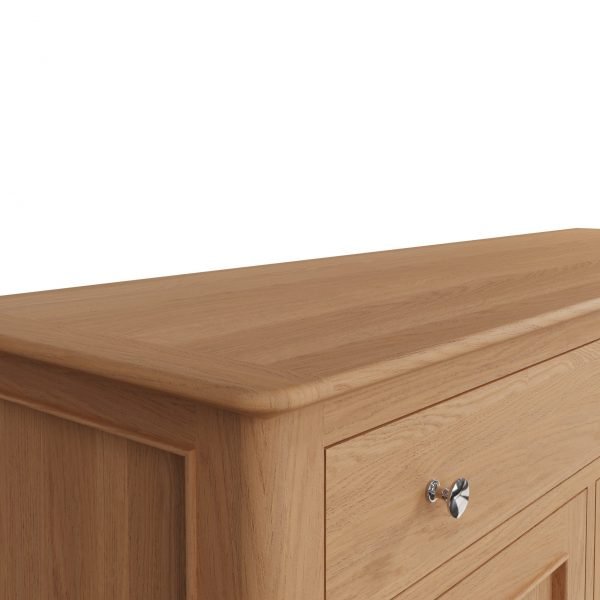 Katarina Oak 3 Door Sideboard edge scaled