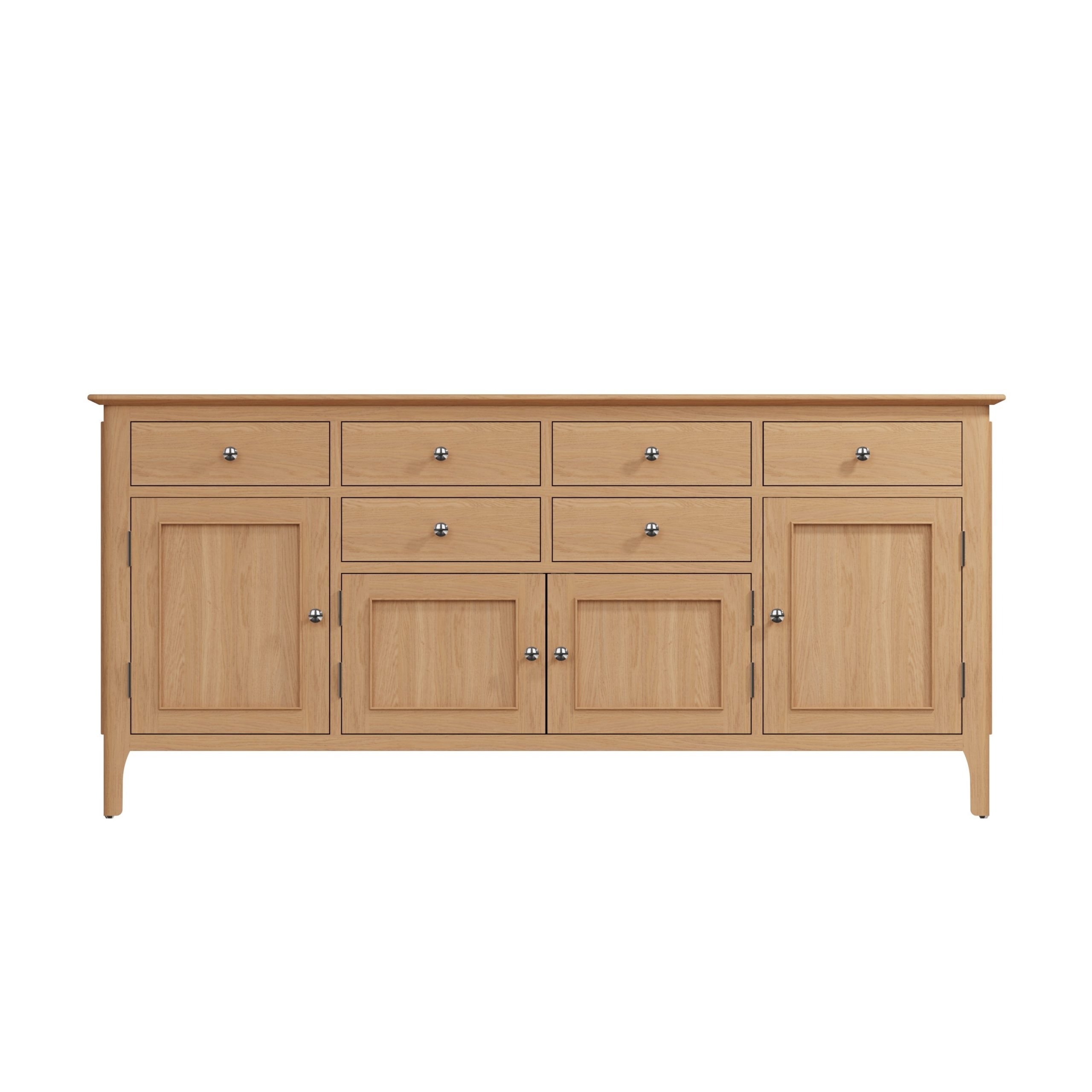 Katarina Oak 4 Door Sideboard Only Oak Furniture Free Delivery