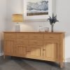 Katarina Oak 4 Door Sideboard scaled