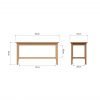 Katarina Oak Coffee Table dims scaled