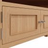 Katarina Oak Corner TV Cabinet close scaled