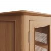 Katarina Oak Display Cabinet with Lights edge scaled