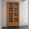 Katarina Oak Display Cabinet with Lights scaled