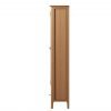 Katarina Oak Display Cabinet with Lights side scaled