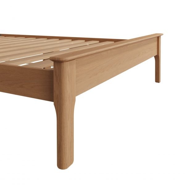 Katarina Oak Double Bed Base scaled