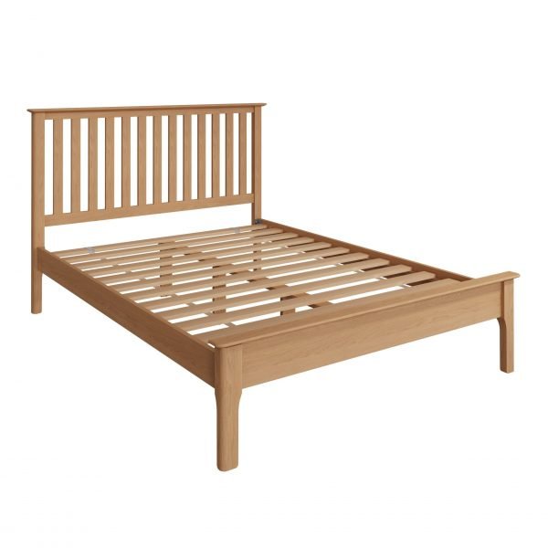 Katarina Oak Double Bed angle scaled