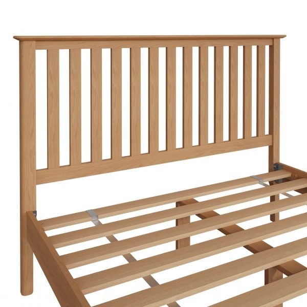 Katarina Oak Double Bed close scaled