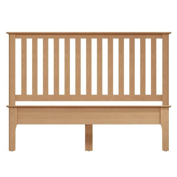 Katarina Oak Double Bed head scaled