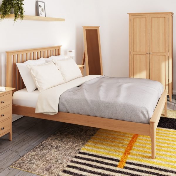 Katarina Oak Double Bed scaled