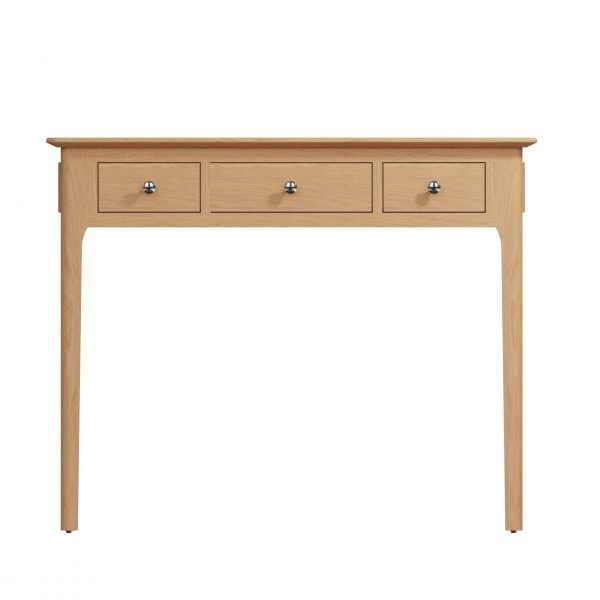 Katarina Oak Dressing Table front scaled