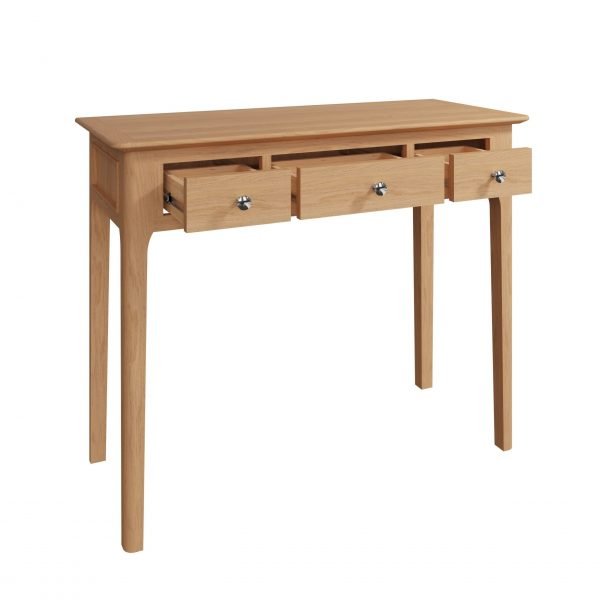 Katarina Oak Dressing Table open scaled